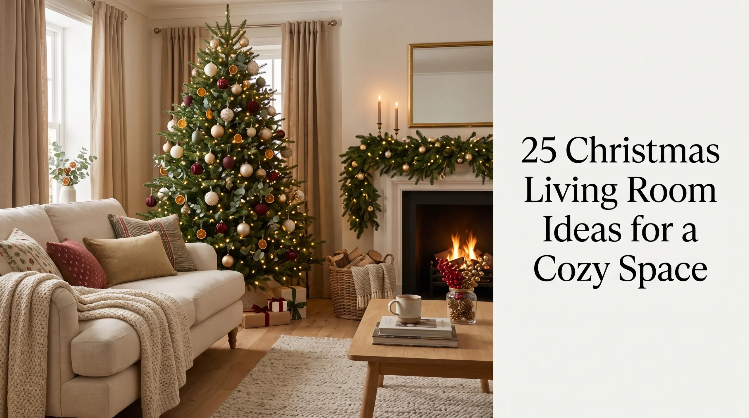 25 Christmas Living Room Decorating Ideas for a Cozy and Inviting Home