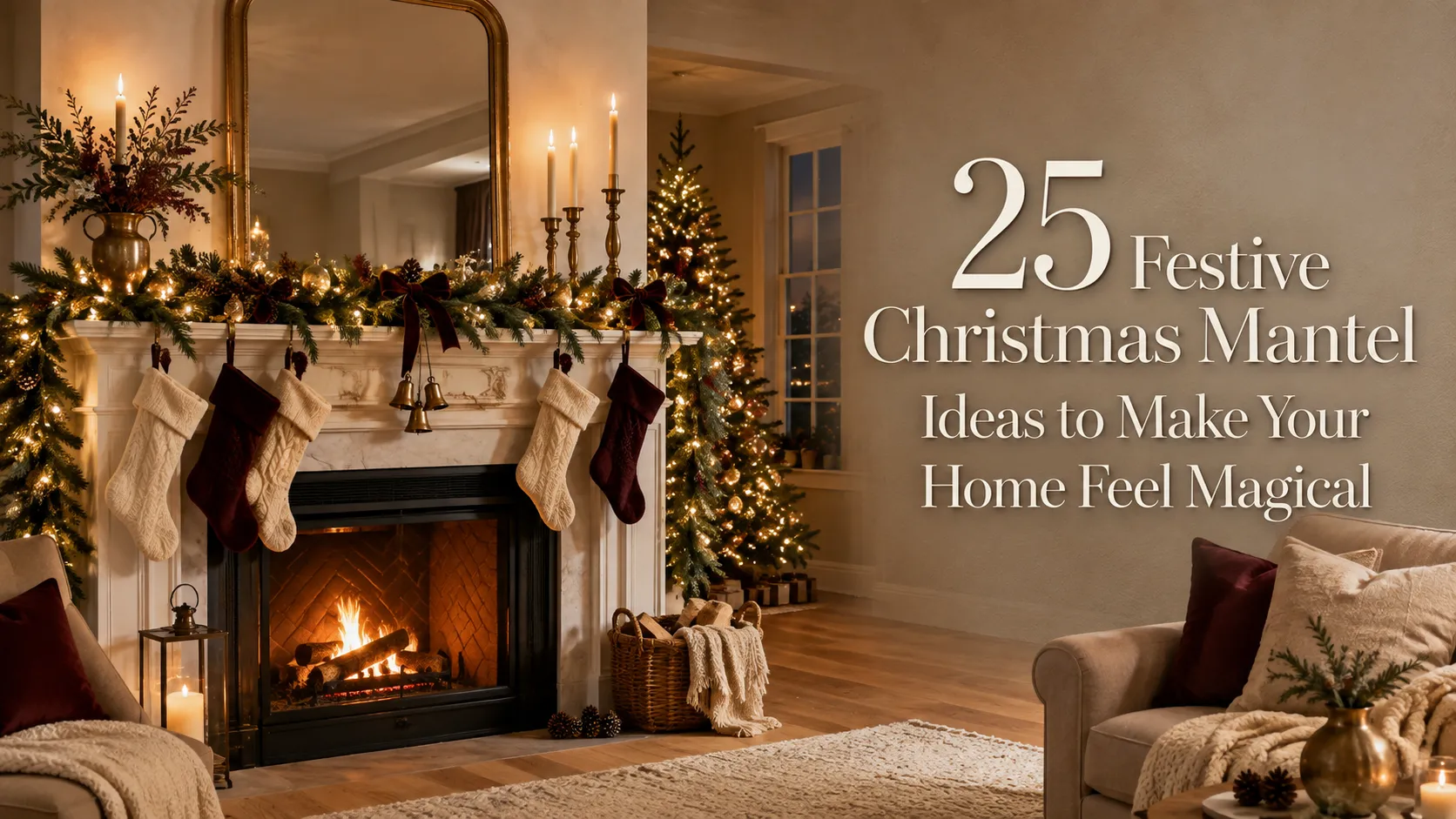 25 Festive Christmas Mantel Ideas to Make Your Home Feel Magical