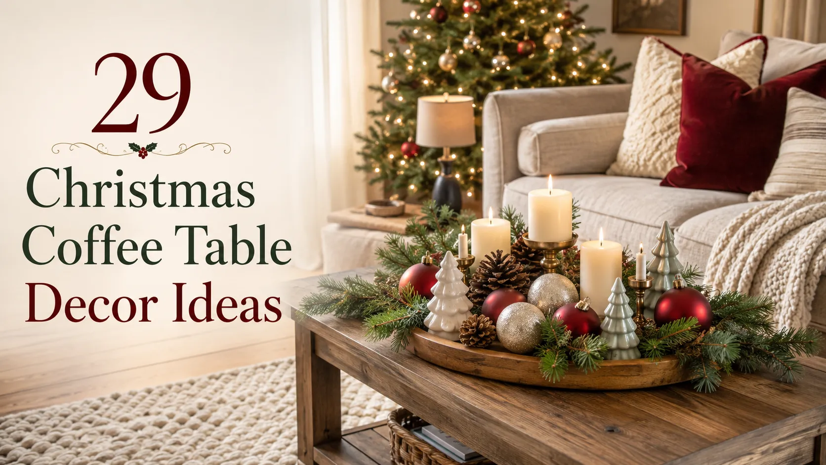 29 Christmas Coffee Table Decor Ideas