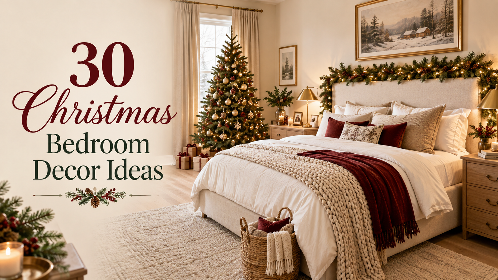 30 Christmas Bedroom Decor Ideas