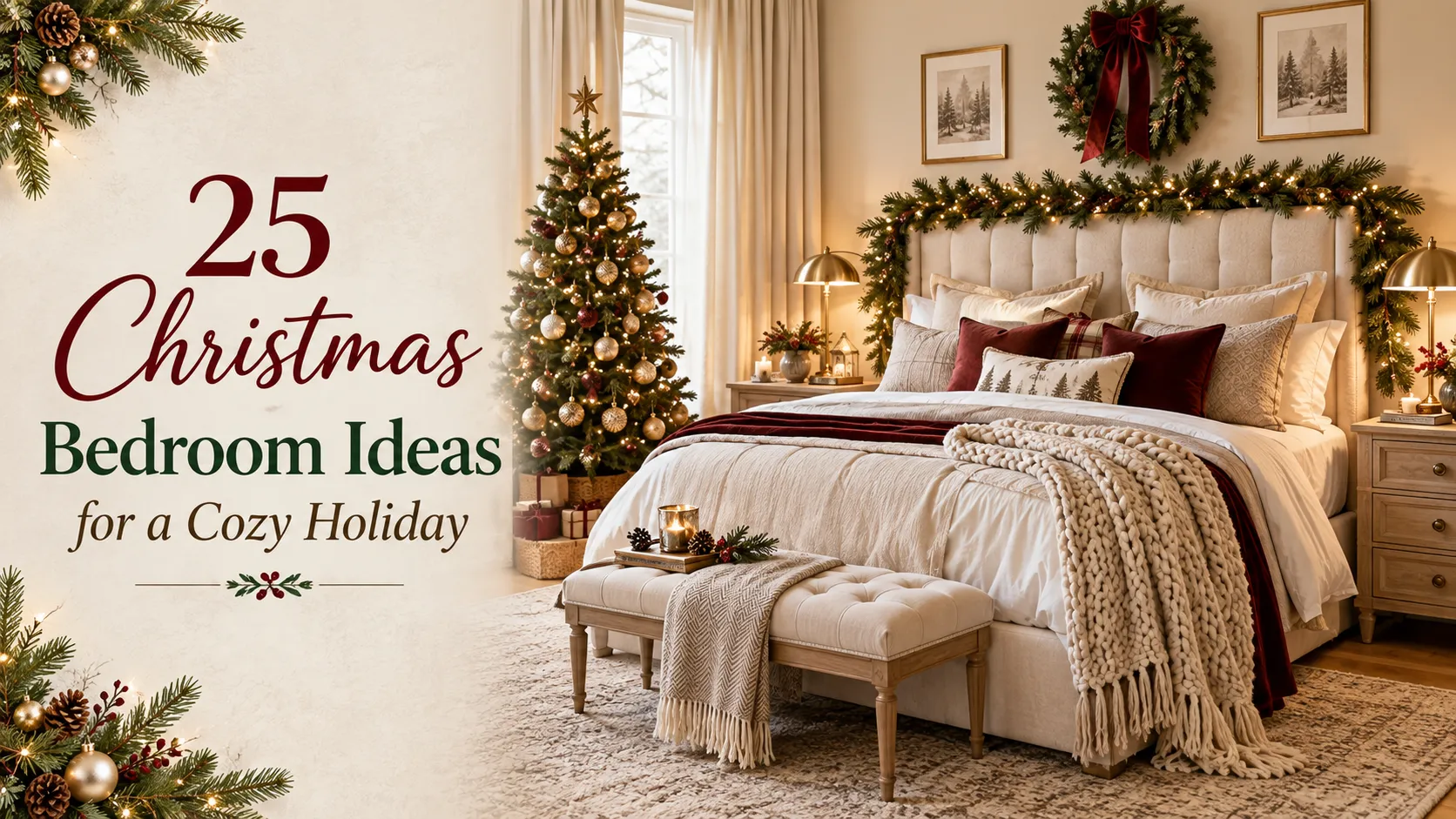 25 Christmas Bedroom Ideas for a Cozy Holiday