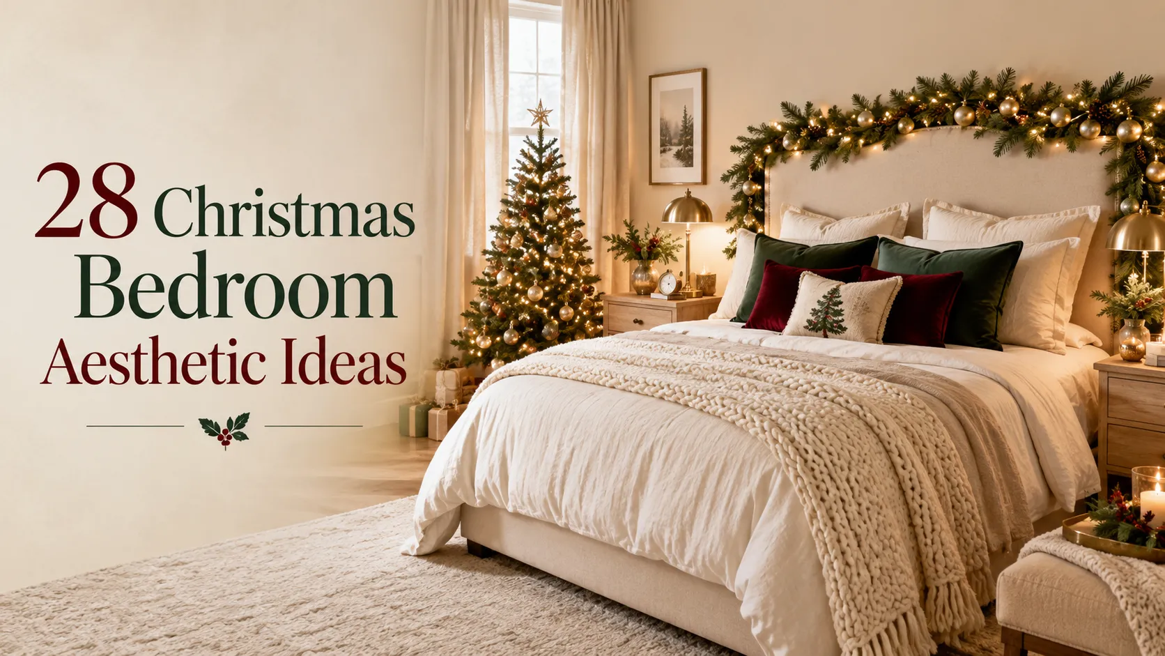 28 Christmas Bedroom Aesthetic Ideas
