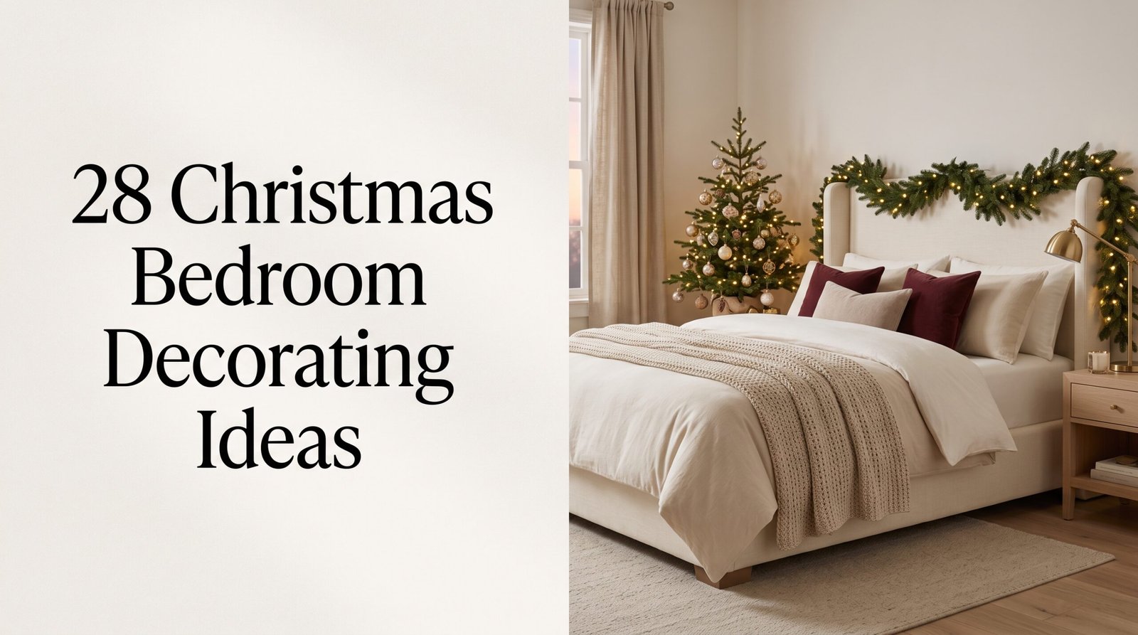 28 Christmas Bedroom Decorating Ideas