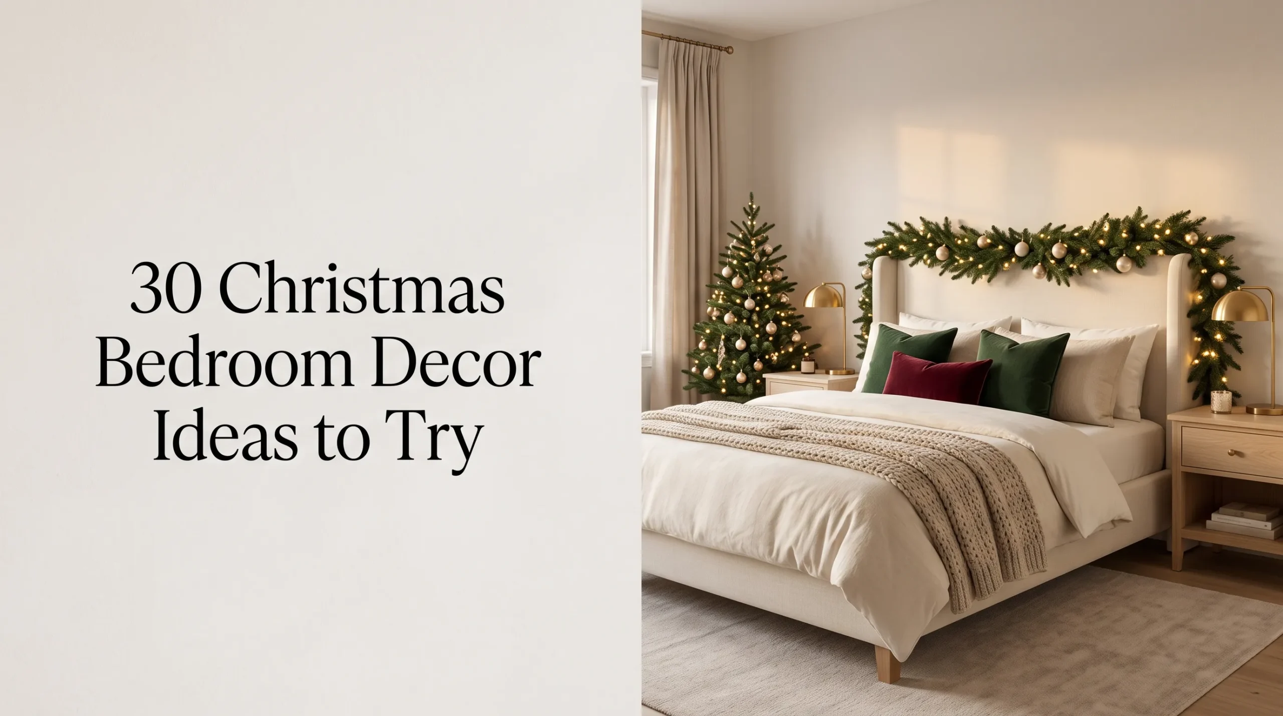 30 Christmas Bedroom Decor Ideas to Try